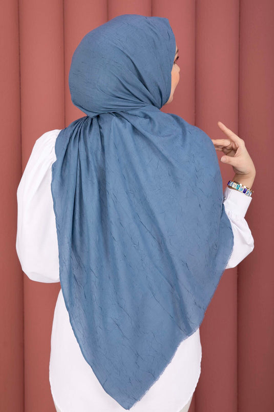 Écharpe En Bambou Indigo
