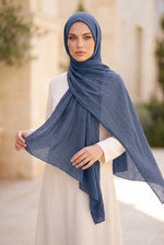 Écharpe En Bambou Indigo
