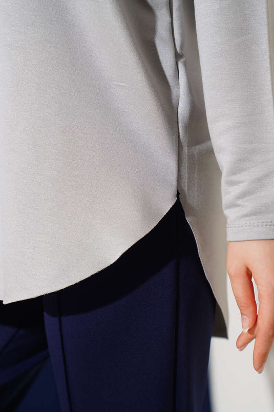 Tunique grise basique sans coutures