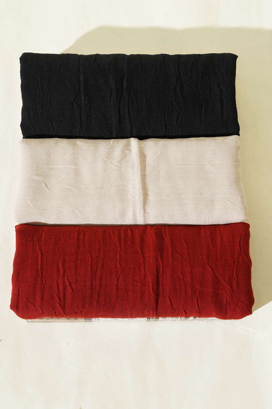 Basic Bambu Kraş 3'lü Eşarp Seti Asorti 2