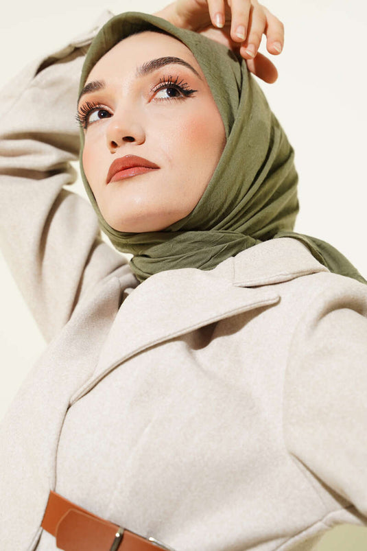 Écharpe basique en bambou vert clair