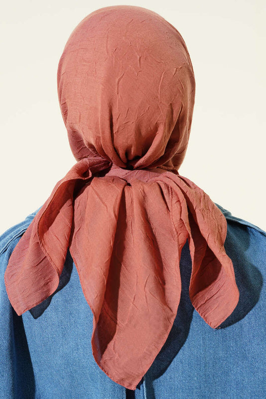 Écharpe basique en bambou rose