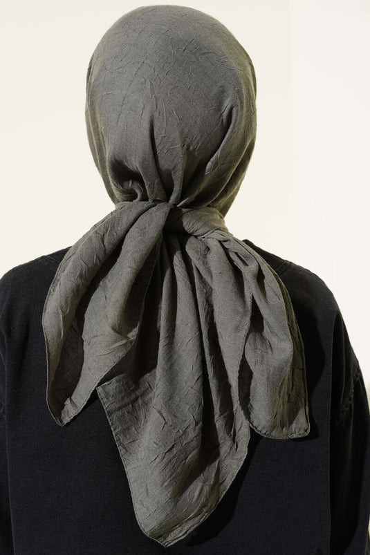 Foulard semplice in bambù verde oliva