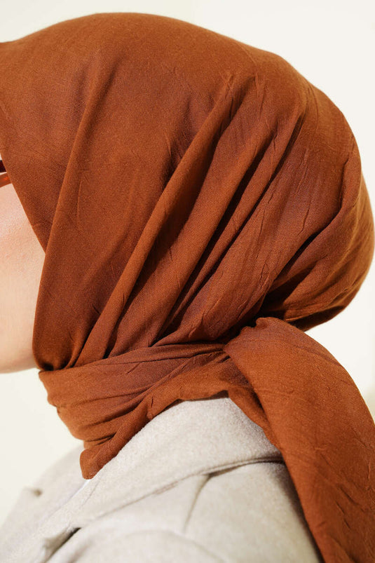 Basic Bamboo Crush Scarf Tan