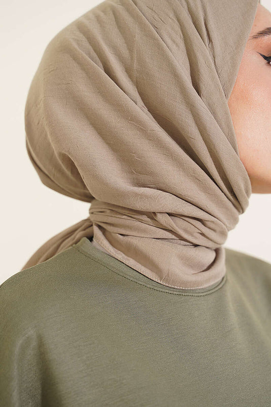 Écharpe En Bambou Basique Gris Fumé