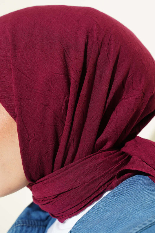 Basic Bamboo Crush Scarf Cherry Red