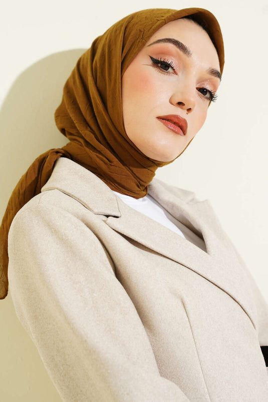 Basic Bambu Kraş Eşarp Zeytin Yeşili