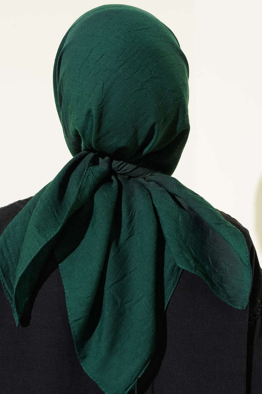 Basic Bambu Kraş Eşarp Zümrüt