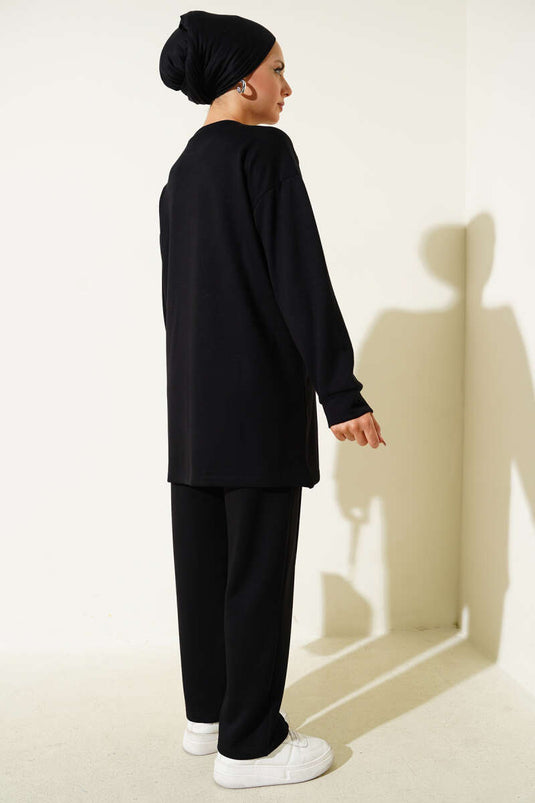 Basic Cepli İkili Takım Siyah