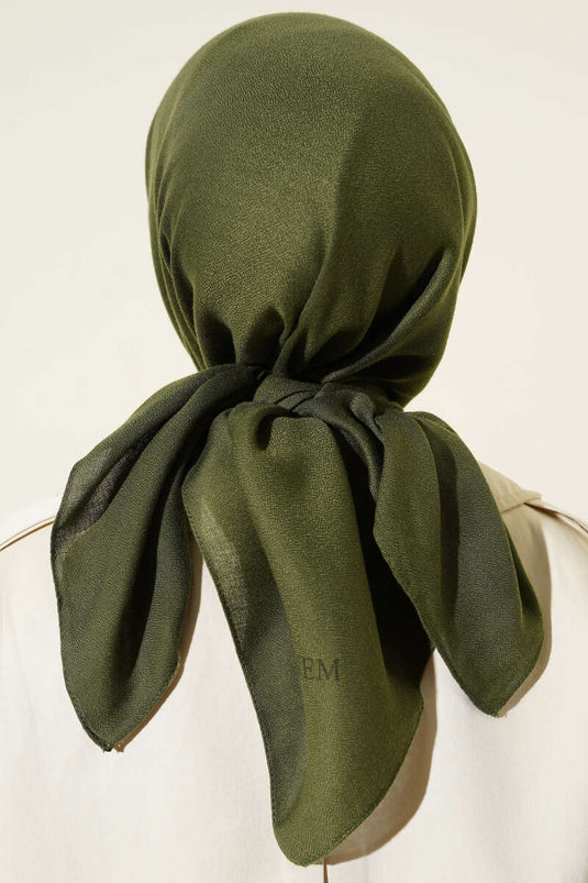 Basic Plain Winter Scarf Khaki