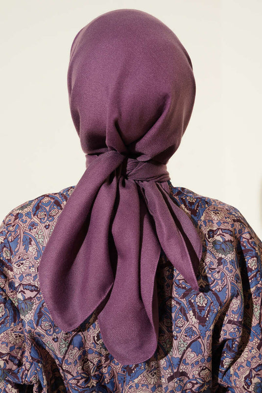 Écharpe d'hiver unie magenta basique