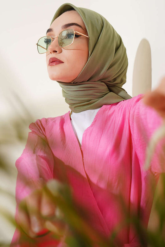 Basic Scarf Light Green -13