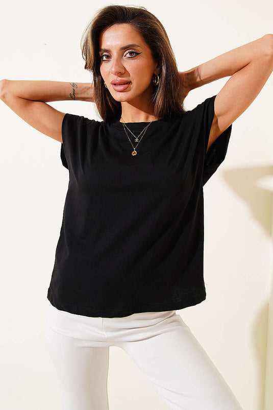 Basic Sleeveless T-shirt Black