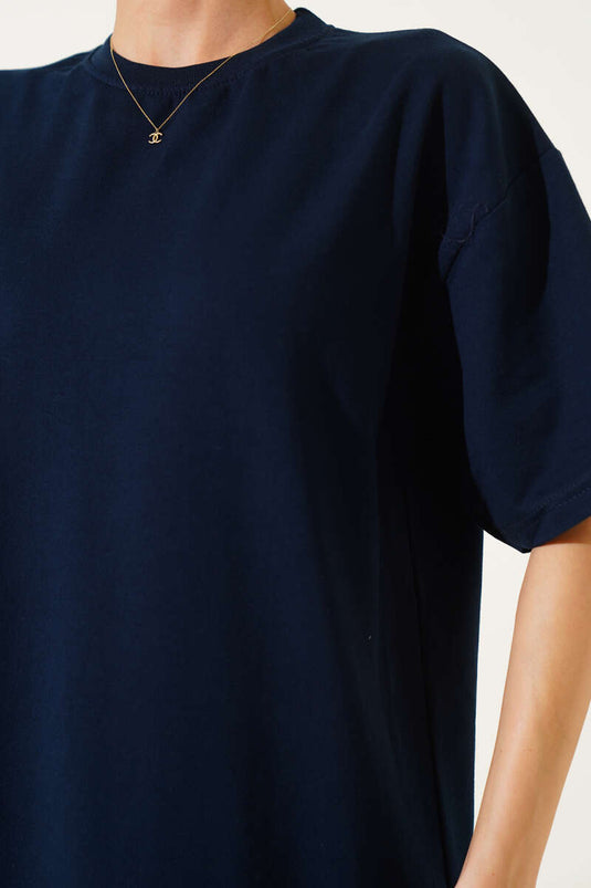 T-shirt basique oversize Lacivert