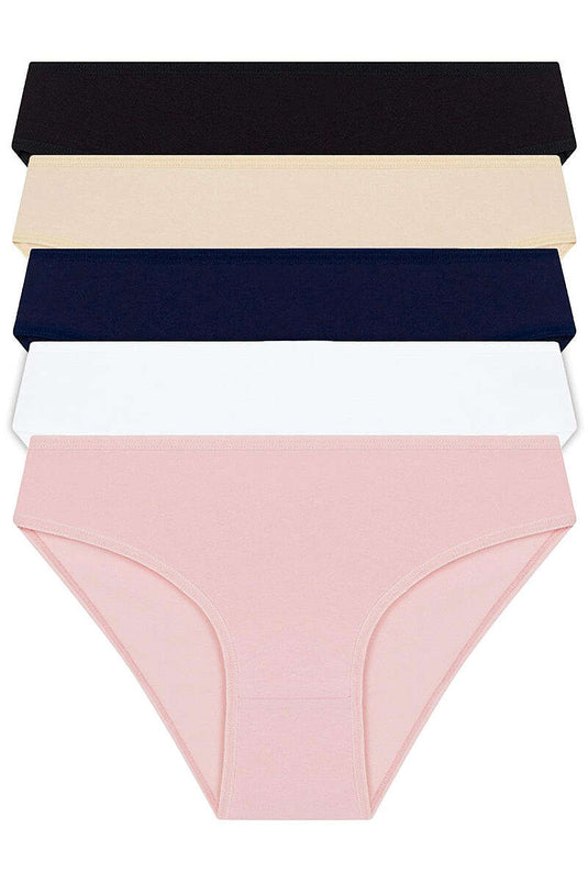 Ropa Interior Básica De Algodón Colorida, Pack De 10