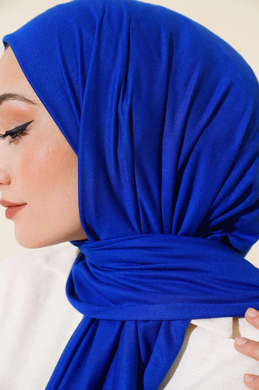 Châle en coton peigné basique Saxe