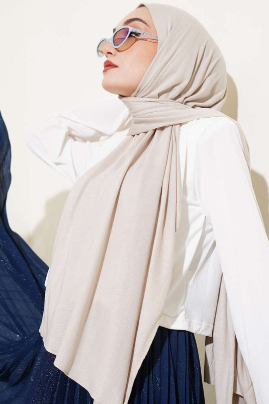 Basic Jersey Shawl Stone