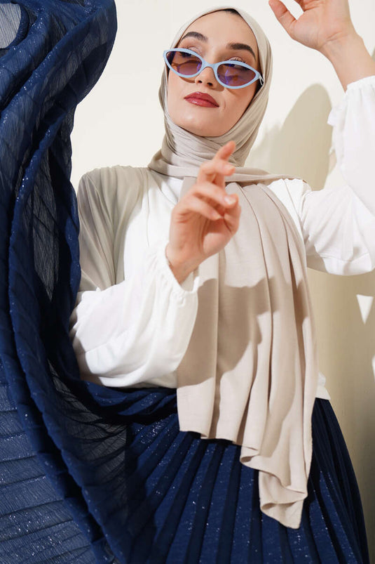 Basic Jersey Shawl Stone
