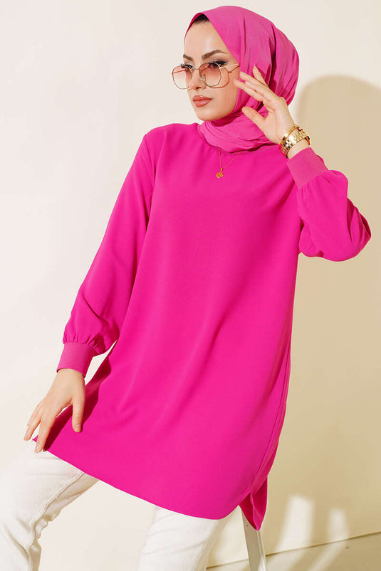 Basic Tunik Fuşya