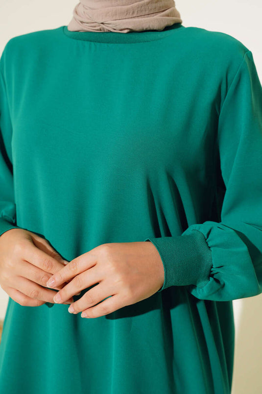 Basic Tunik Zümrüt Yeşili