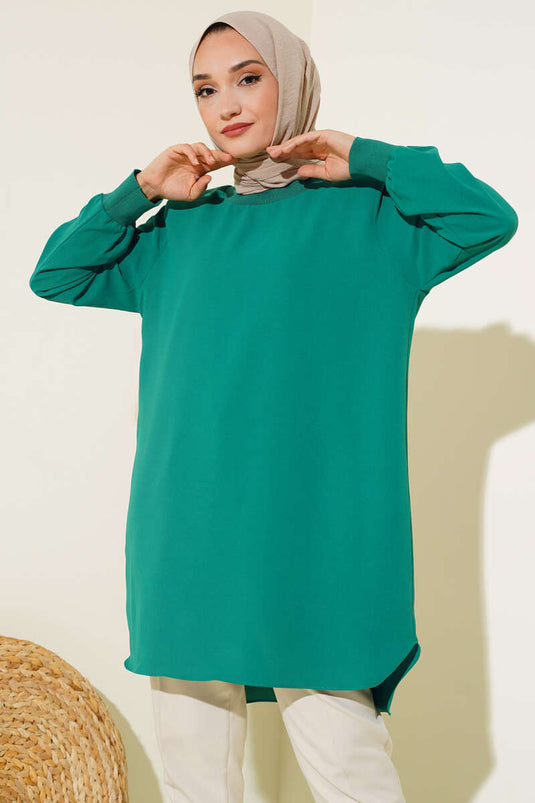 Basic Tunik Zümrüt Yeşili