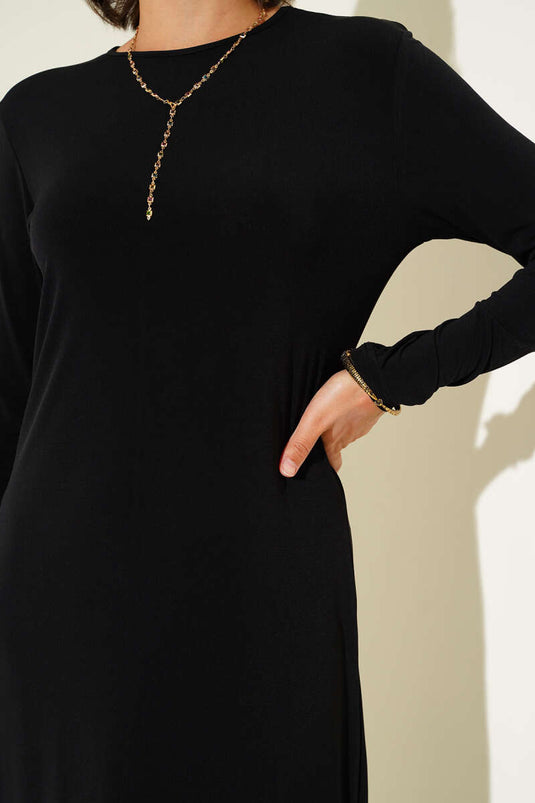 Débardeur basique à manches longues noir