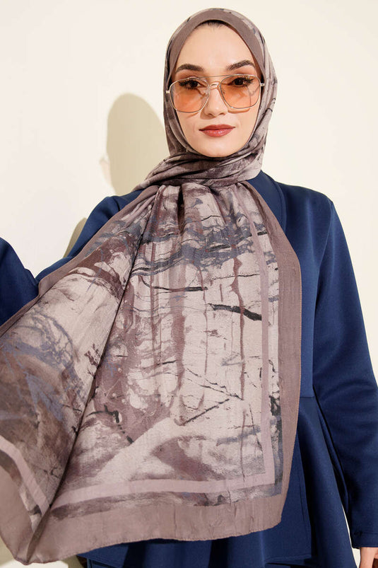 وشاح منقوش من الخيزران كراش بلون فيزون