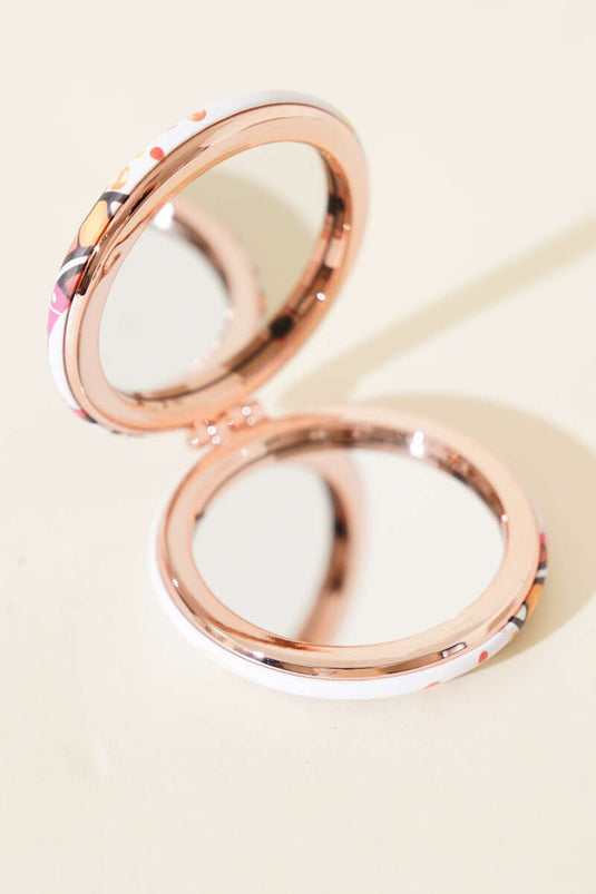 Specchietto tascabile rotondo stampato Assortimento 2