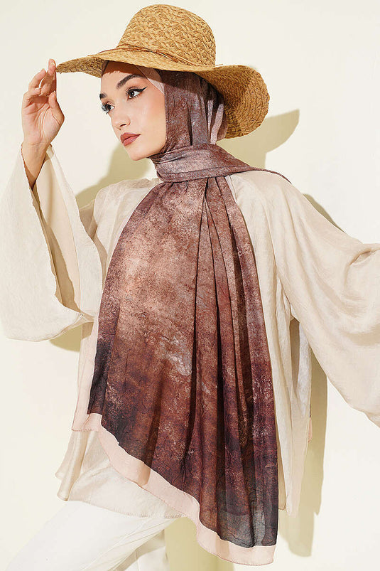 Batik Degrade Bambu Kraş Şal Bej