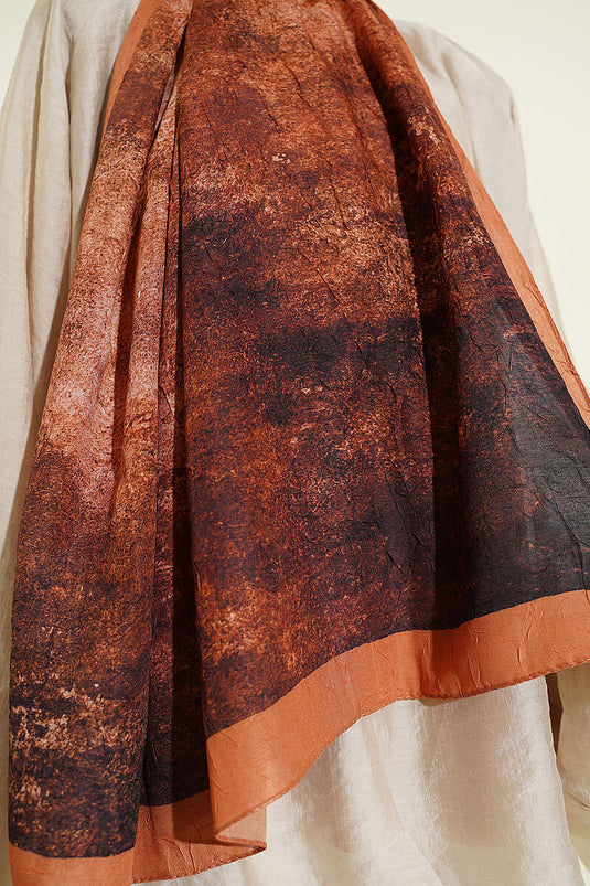 Batik Degrade Bambu Kraş Şal Camel