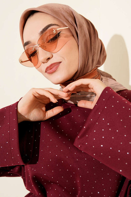 Batik Desen Demore Eşarp Latte