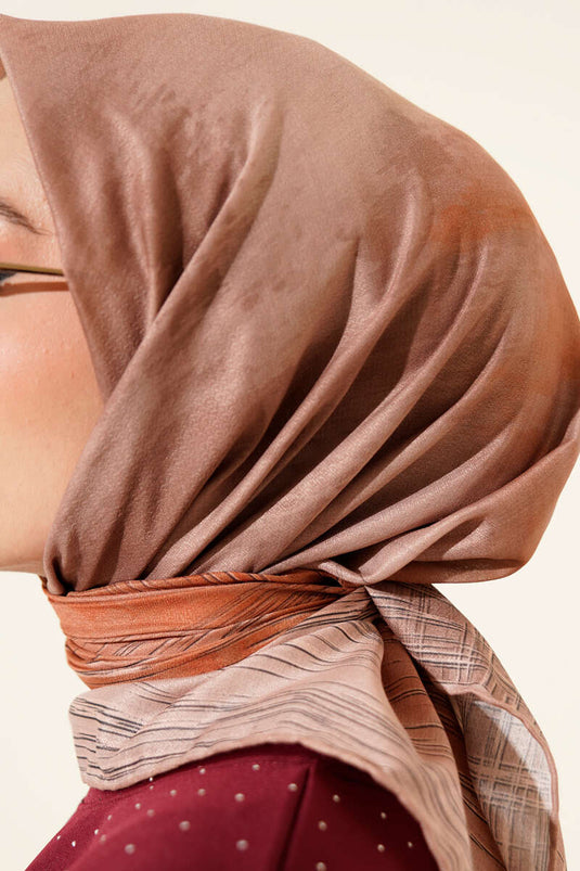 Batik Desen Demore Eşarp Latte