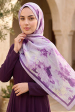 Collection De Foulards Batik Lilas
