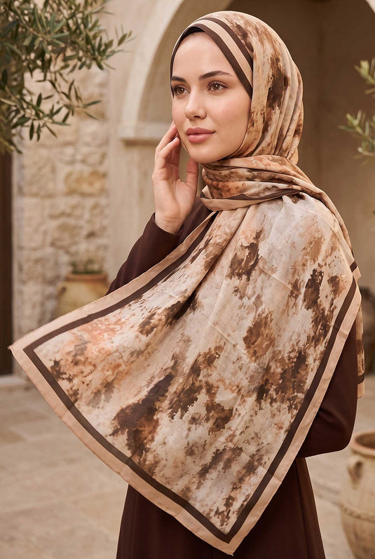 Collection De Foulards Batik Rose Poudré