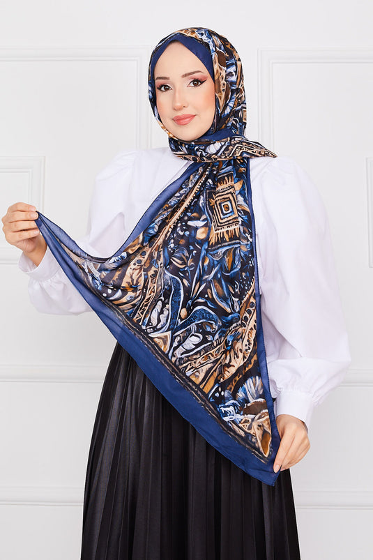 Batik Patterned Hijab Shawl -10