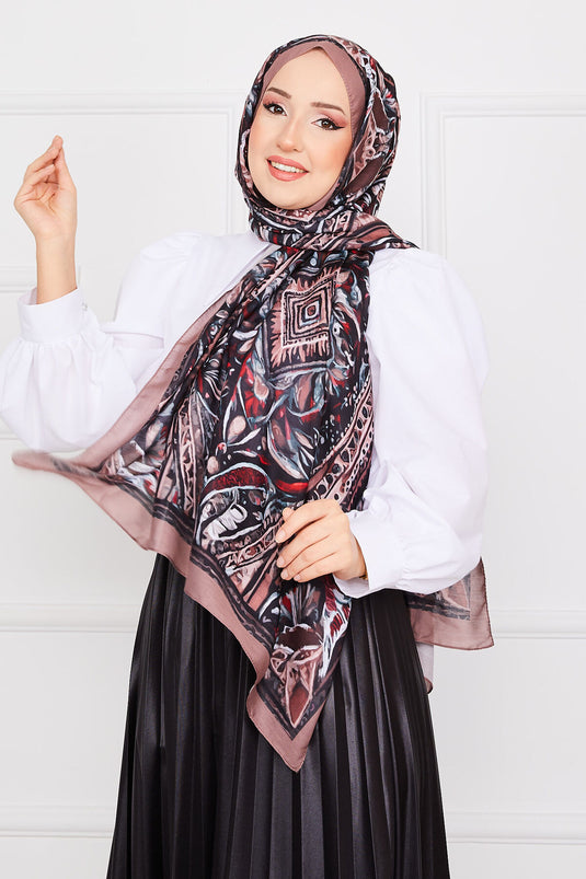 Batik Patterned Hijab Shawl -11