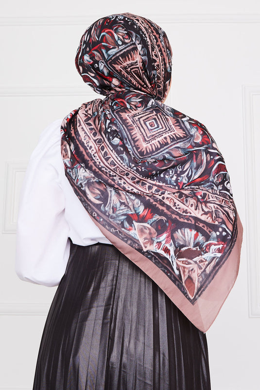 Scialle Hijab con Motivo Batik -11