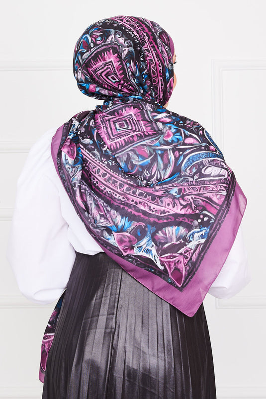 Hijab-Schal mit Batikmuster -3