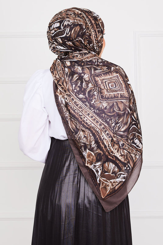 Batik Patterned Hijab Shawl -4