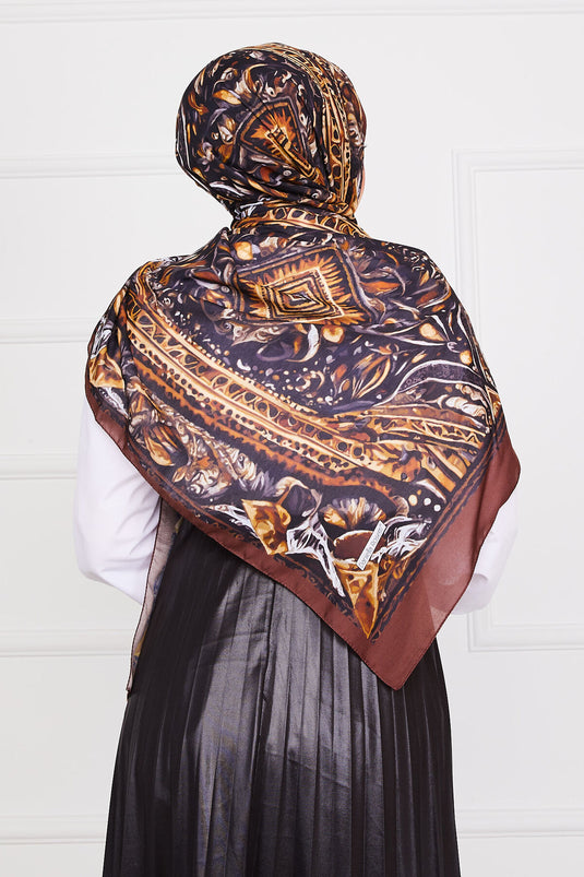 Scialle Hijab con Motivo Batik -5