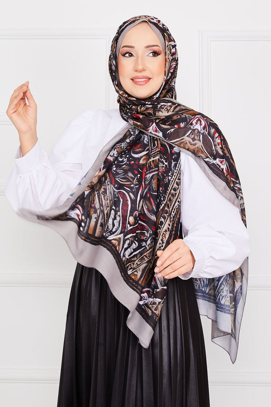 Hijab-Schal mit Batikmuster -6