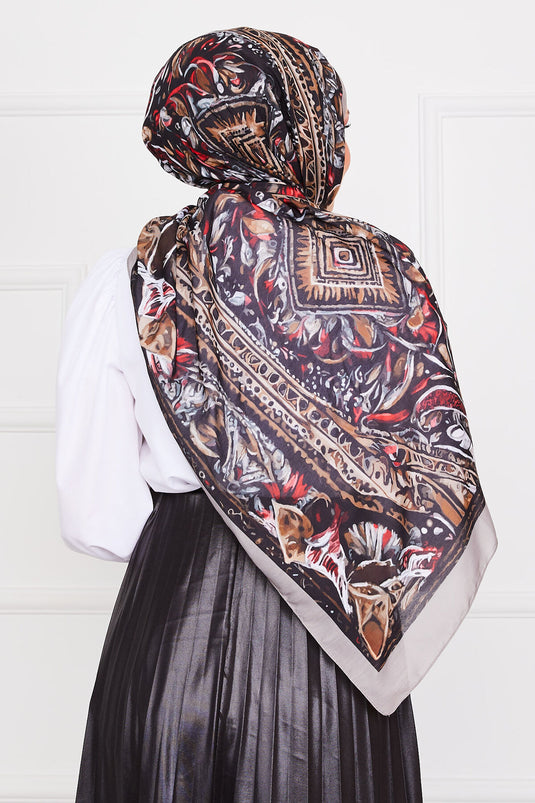 Batik Patterned Hijab Shawl -6