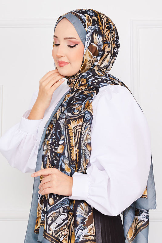 Hijab-Schal mit Batikmuster -9