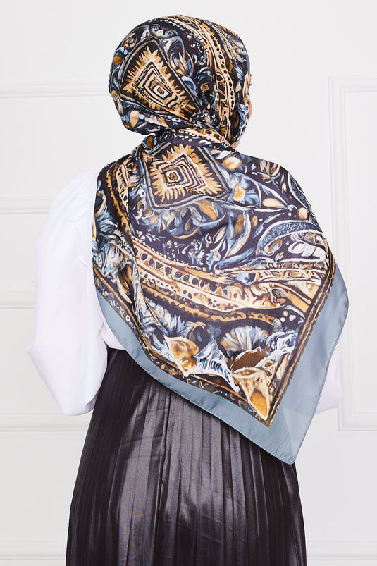 Châle Hijab à motifs Batik -9