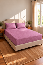 Ensemble De Draps Extensible Battal Boy En Rose Beige