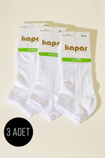 Lot de 3 chaussettes en bambou blanches pour femme
