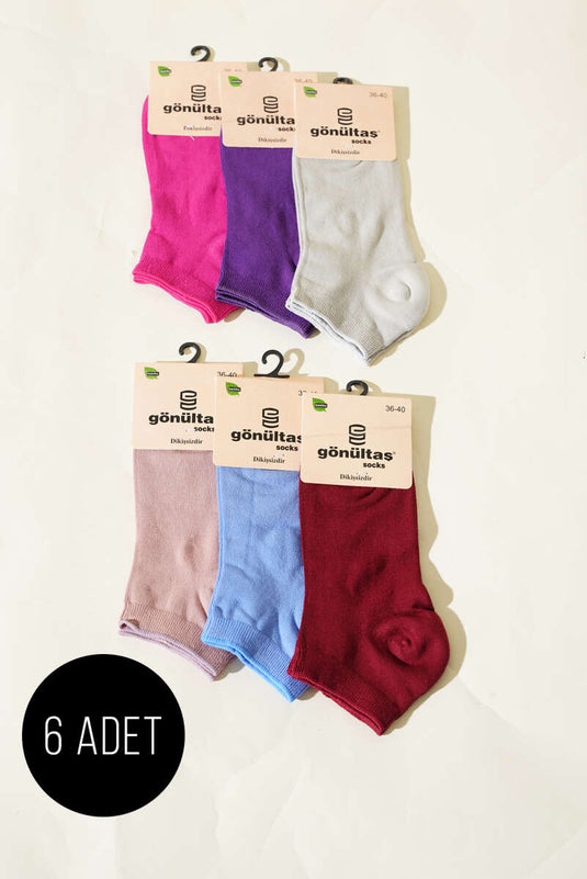 Assortiment de 6 paires de bottines et chaussettes en bambou pour femmes 1