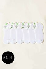 Chaussettes de sport blanches en bambou pour femmes (lot de 6)