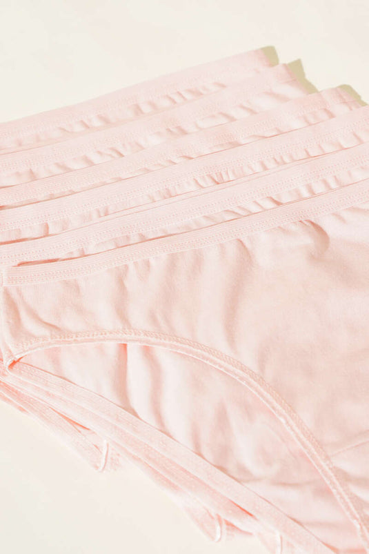 Lot de 6 culottes basiques saumon pour femmes
