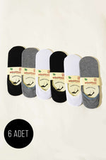 Assortiment de 6 paires de chaussettes ballerines sans couture en bambou pour femmes 1